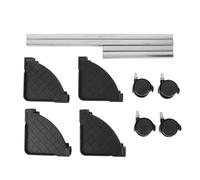 Mtlavishness Computer Tower Stand Mobile CPU Stand with 360° Caster Wheels Adjustable Rolling PC Tower Holder for Easy Mobility Sturdy Steel Construction Ventilated Design for