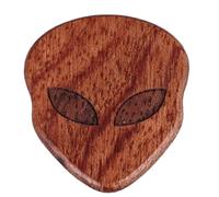 Mtlavishness Cool Skull Guitar Pick Classic Design Unique And Striking For Halloween And Multiple Musical Instruments Solid Wood Type B (Type A(rosewood))