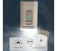 Mtlavishness Cordless Air Pump Portable Electric Air Compressor with 5 Nozzles LED Light for Inflation & Deflation, 200L min Fast Inflation, 1200mAh Rechargeable Battery, Suitable (Brown)