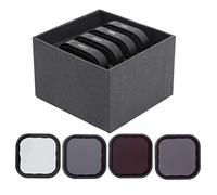 Mtlavishness Cpl Nd8 Nd16 Nd32 Lens Filters Set Enhance Photos and Videos Under Different Lights for 9 Action Camera Black Alloy Glass Material Approx 67g