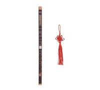 Mtlavishness D Key Chinese Traditional Bamboo Flute Bitter Bamboo Material Detachable Design Clear Pure Sound Great Gift for Chinese Traditional Music Enthusiasts Available in C (G key)
