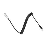 Mtlavishness DC To BMPCC 4K 2Pin Plug Power Coiled Cable For Blackmagic Cinema Battery Durable And Long Lasting With Gold Plated Pins For Fast Stable Transmission Suitable For (Straight Head)
