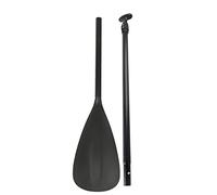 Mtlavishness Detachable Black Extendable Paddle Oar with Thicken Blade and Anti Slip T Handle for Stand Up Paddle Board Surfing Boat and Kayak Thickened Aluminum Tube for