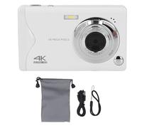 Mtlavishness Digital Camera High Resolution 4K Autofocus 48MP 16X Zoom Compact Camera for Photography Travel and Social Gatherings With 3 Inch TFT Display Screen Up To 128GB (White)