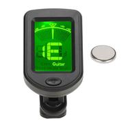 Mtlavishness Digital Electronic Tuner High Precision Multifunctional Easy To Use For All String Instruments Like Guzheng Erhu Pipa With Sturdy ABS Material And CR2032 Button (Guitar Ukulele Violin)