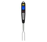 Mtlavishness Digital Meat BBQ Thermometer Cooking Fork Instant Read Dual Probe LED Display For Grilling Baking And Roasting With Stainless Steel Probes