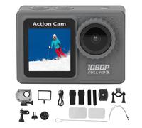 Mtlavishness Dive Camcorder Multiple Resolution Choices Dual Color Screens 120 Degree Wide Angle Lens Suitable For Aerial Photography Mountaineering Skiing Cycling Swimming Diving