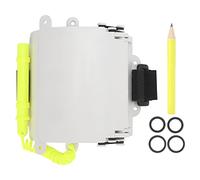 Mtlavishness Diving Wrist Writing Slate Underwater Adjustable Write Slate with Pencil Curved Design for Perfect Hand Fit Three Piece Page Turning System Retractable Cord Pen