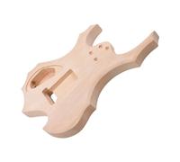 Mtlavishness DIY Electric Guitar Unfinished Body Solid Basswood Material Smooth Surface Ideal For Guitar Enthusiasts To Create Their Own Guitars 48.5 * 32.5 * 4cm Size 1340g Weight