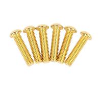 Mtlavishness Double Rocker Bridge Saddle Mounting Hex Screws Are Easy To Install And Remove With Good Connection And Fixation Ideal For Electric Guitar And Bass Play Durability (Gold)