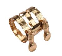 Mtlavishness Double Screw Adjustable Alto Sax Ligature Premium Copper Construction With Metal Mouthpiece Cap For Enhanced Sound Control (with saxophone cap)