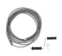 Mtlavishness Drain Auger Cable 16mm Plumbing Snake Pipe Cleaner Electric Drill Driven Drain Snake Clog Remover for Efficient Sewer Unclogging Sturdy Mg Steel Spring Pipeline Sewer (5m / 16.4ft)