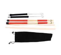 Mtlavishness Drum Sticks Set With Excellent Steel Wire And Log Material Ideal For Drumming Practice And Performances Comes With Velvet Storage Bag Drumsticks Approx 16in Bamboo