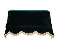 Mtlavishness Durable Upright Piano Protective Cover Made Of Soft Pleuche Cloth Protects Against Dust Damp And Light Impact Adds Elegance For Your Home Piano About 200cm Length (Green)