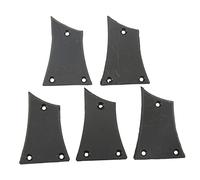 Mtlavishness Electric Bass Guitar Truss Rod Cover Five Piece Set For Guitar Players Strong And Durable Plastic Construction Three Holes Design For Easy Use And Installation