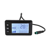 Mtlavishness Electric Bike LCD Display with 5 Cores Rain Proof Connector for Accurate Speed Regulation Electric Scooter Panel Screen with Clear Battery Data and Intuitive Control