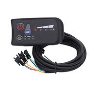 Mtlavishness Electric Bike LED Display, 24V Control Panel LCD Instrument for Electric Bicycle Motor Speed Control with ABS Shell, Waterproof Screen, -20°C to 60°C Operating