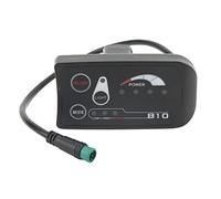 Mtlavishness Electric Bike LED Display Meter Electric Bicycle LED Display Panel with 8102 Rating 5P Connector 24V Voltage Compatible with 22.2mm Handlebars for Electric Bikes an (24V)