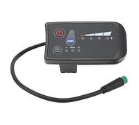 Mtlavishness Electric Bike Power Display Meter 36V LED Display Panel with 5 Pin Interface ABS Housing Mountain Bike Speed Gauge Weather Resistant Electric Bike Data Display for (24V)