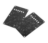 Mtlavishness Electric Guitar Back Cover Plates Premium PVC Plastic With 6 Holes For Easy Installation And Replacement Protect Your Electric Guitar From Scratches Maintain (Black)