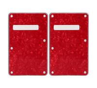 Mtlavishness Electric Guitar Backplate Pretty Colour And Pearl Like Lustre Safe Protection For Scratching Impact And Falling Standard Design Suitable For Various Electric Guitar (Red Pearl)