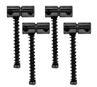 Mtlavishness Electric Guitar Bass Bridge Saddles Metal Proof And Musical Instrument Accessories For Electric Guitar And Bass With Long Screw Length About 40mm 42mm And Short (Black)