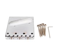 Mtlavishness Electric Guitar Bridge Enhance Playing Experience for Single Coil Pickup 3 String Metal Instrument Accessory with Better Intonation Adjustment Exquisite Workmanship