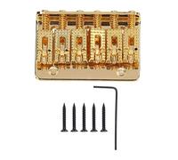 Mtlavishness Electric Guitar Bridge For Professional Guitarists And Enthusiasts Offering A Fit And Excellent Performance Suitable For All Guitar Playing Scenes 6 Strings 65mm (Gold)