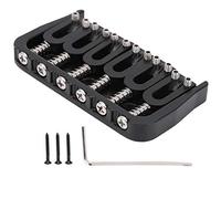 Mtlavishness Electric Guitar Bridge Premium Fixed Metal Accessory for Guitarists Ideal for Live Performances and Studio Recording Made of Zinc Alloy in Black Color