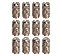 Mtlavishness Electric Guitar Bridge Screw Set Practical Robust Proof Lightweight And No Burr Metal Screws Ideal For All Kinds Of Electric Guitars And Guitar Repairs Also Suitable (Silver)