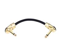 Mtlavishness Electric Guitar Effect Pedal Cable Durable And Anti Entangled For Electric Guitar Play 15cm 5.9in Flat Patch Power Supply Instrument Accessories With Gold Plating (Flat Head Gold 15CM)