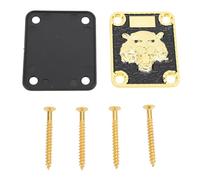 Mtlavishness Electric Guitar Neck Plate Zinc Alloy Material Durable And Protective For Guitar Players With 4 Screw Holes For Enhanced Tone And Resonance (GV120)