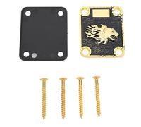 Mtlavishness Electric Guitar Neck Plate Zinc Alloy Material Durable And Protective For Guitar Players With 4 Screw Holes For Enhanced Tone And Resonance (GV121)