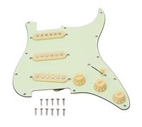 Mtlavishness Electric Guitar Pick Guard Vintage Green SSS Coil Configuration For All Electric Guitar Enthusiasts Add A Stylish Touch To Your Fretboard With This Easy To Install