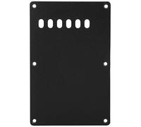 Mtlavishness Electric Guitar Rear Cover Plate Plastic Solid And Durable For Guitar Protection And Decoration Six Hole Black (Black)