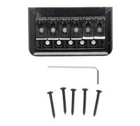 Mtlavishness Electric Guitar Saddle Bridge Sturdy Durable for 6 String Stratocaster and Telecaster Style Guitars Improving Tonal Quality with 52mm String Spacing and 76x44x9.5mm