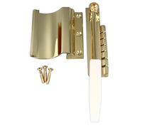 Mtlavishness Electric Guitar Treble Bridge with Adjustable Amplitude and Precise Tuning Capabilities Ideal for Jazz Music Performance on LP SG Series Guitars Made of Excellent (Gold)