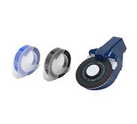 Mtlavishness Embossing Label Maker Sturdy Wearproof Resistant With Strong Viscidity For Various Labeling Needs Quality ABS Material Blue And Black Tape Width Approx 9mm