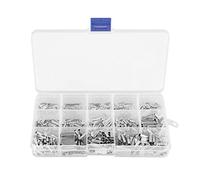 Mtlavishness Ferrule Terminals AWG Ferrule Terminals 700Pcs 14 Values 1022 AWG Noninsulated Ferrule Copper Terminals Assortment Kit for Wire Cable Copper Material Excellent Fi