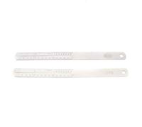 Mtlavishness Fingerboard Fret Protector Repair Tool Protect Instrument Measuring Function Guitar Banjo Mandolin Bass Stainless Steel 2pcs 15 X 1 2 X 0 5cm 14g