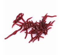 Mtlavishness Fishing Lure 4Cm Soft False Earthworm Sea Bait Bloodworm Lures Artificial Baits 50Pcs Life Like Swimming Actions For Carp Silver Carp Bass Environmentally (100pcs per pack)