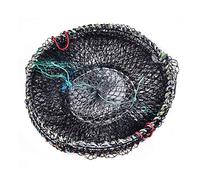 Mtlavishness Fishing Net Fish Trap Cage Foldable Cylindrical Design for Catching Lobster Crayfish Crab Crawfish Shrimp Fish Great for Freshwater Saltwater Fishing Enthusiasts (Diameter 25cm)