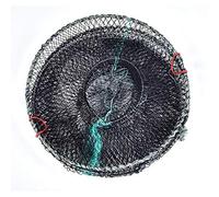 Mtlavishness Fishing Net Fish Trap Cage Foldable Cylindrical Design for Catching Lobster Crayfish Crab Crawfish Shrimp Fish Great for Freshwater Saltwater Fishing Enthusiasts (Diameter 33cm)