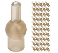 Mtlavishness Fishing Tulip Shape Hose Rubber Terminal Knot Protector 50Pcs 17mm Fishing Rubber Beads with Strong Anti Breaking Structure Secure Bait Fixation and Knot Protection