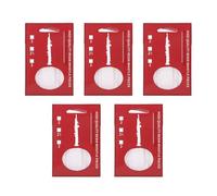 Mtlavishness Five Pieces Of Soprano Saxophone s Made Of Mature Resin Suitable For Beginners To Professionals For Daily Practice Stage Performance And Concerts With Strength 2 5 (White)