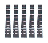 Mtlavishness Five Pieces Violin Fretboard Sticker Fingerboard Tape Fretless Fingering Guide For Beginner That Improve Violin Level Through Scientific Practice Ideal For Violin (1/8)
