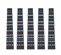 Mtlavishness Five Pieces Violin Fretboard Sticker Fingerboard Tape Fretless Fingering Guide For Beginner That Improve Violin Level Through Scientific Practice Ideal For Violin (3/4)