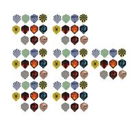Mtlavishness Flights 77Pcs Standard PET Replacement Feather Tail for Steel Tip and Soft Tip PET Material with Precise Balance Control for Professional and Recreational Games