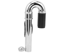 Mtlavishness Flute Mouthpiece Silver Plated Children's Flute Accessories Ideal for Young Musicians Durable Compact Size Bend And Straight Pipe Dual Purpose Silver Plated Copper