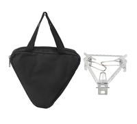 Mtlavishness Foldable Gas Stove Pot Rack Bracket Canister Stand Fuel Grill Tripod Outdoor Folding Camping Accessory